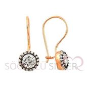 Söğütlü Silver SGTL8429 Elmas Montürlü Kadın Küpe
