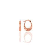 Söğütlü Silver SGTL9648ROSE Rose Çanta Modeli Desenli Halka Gümüş Küpe