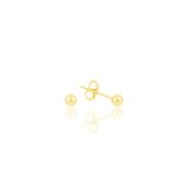 Söğütlü Silver SGTL9785GOLD Gümüş 4 Mm Altın Rengi Top Kadın Küpe