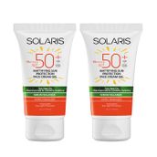 Solaris Yağlı Cilt Tipleri İçin Mat Bitişli SPF50+ 2x50 ml Jel Güneş Kremi