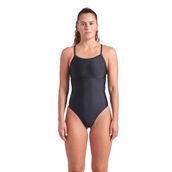 Solid Swimsuit Lightdrop Back B Kadın Siyah Yüzücü Mayosu 005909500