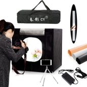 Soligor Işıklı Ürün Çekim Çadırı 70X70Cm Katlanabilir Reflektörlü Led