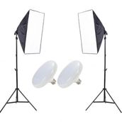 Soligor Softbox 50x70 Tek Duyulu Ledli Blogger Kit, Makeup Kit,