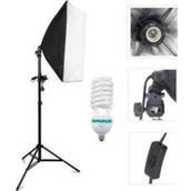 Soligor Softbox 50X70Cm Tek Duyulu Sürekli Işık Youtuber Kit, Makeup Kit,