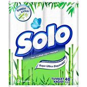 Solo Bambu Tuvalet Kağıdı 40 Lı Ekstra Yumuşak ve Dayanıklı