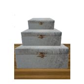 Sonem Çeyiz Çeyiz Sandık Çanta Bavul Gelin Damat Bohça Sandığı 3lü 0125