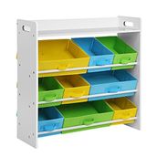 Songmics GKR31WT Beyaz Çerçeve 78x26.5x82.5 cm Çocuk Odası Oyuncak Kitaplık