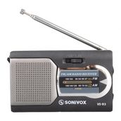 Sonıvox VS-R3 Siyah Renk Cep Tipi Analog Fm Radyo