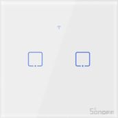 Sonoff T0-EU-2C Akıllı Dokunmatik Duvar Anahtarı 2 Kanallı