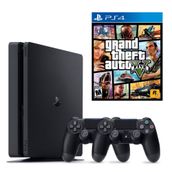 Sony Playstation 4 Slim 1 tb + 2. Kol + Gta 5 Oyun Konsolu