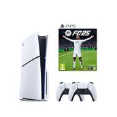 Sony Playstation 5 1 Tb Slim Cd Edition Oyun Konsolu + 2. Ps5 Kol + Ps5 Fifa 25 - Fc 25 Oyunu - Beyaz