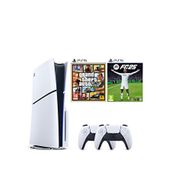 Sony Playstation 5 1 Tb Slim Cd Edition Oyun Konsolu + 2. Ps5 Kol + Ps5 Gta 5 + Ps5 Fifa 25 Oyunu - Beyaz