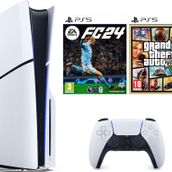 Sony Playstation 5 1TB Slim CD Edition Konsol+PS5 GTA5+PS5 Fifa 24 Oyunu