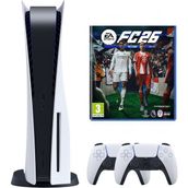 Sony Playstation 5 İthalatçı Garantili 825 GB + 2.Dualsense Kontrolcü ile FC 26 Oyun Deneyimi