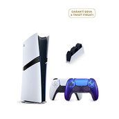 Sony Playstation 5 Pro 2tb Oyun Konsolu + 2. Ps5 Chroma İndigo + Ps5 Şarj İstasyonu - Beyaz