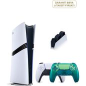 Sony Playstation 5 Pro 2tb Oyun Konsolu + 2. Ps5 Chroma Teal + Ps5 Şarj İstasyonu - Beyaz