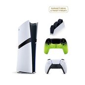 Sony Playstation 5 Pro 2tb Oyun Konsolu + 2. Ps5 Kol Remix Green + Ps5 Şarj İstasyonu - Beyaz