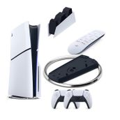 Sony Playstation 5 Slim Cd + 2. Ps5 Kol + Dikey Stand + Sarj Istasyonu + Medya Kumandası Beyaz