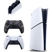 Sony Playstation 5 Slim Digital 825 GB + Şarj Istasyonu + 2. Kamuflaj Dualsense Ithalatçı Garantili - 2. Kol Oyun Konsolu