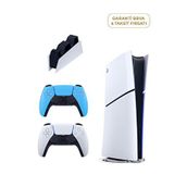 Sony Playstation 5 Slim Digital Edition 825 Gb Ssd Oyun Konsolu + 2. Ps5 Kol Mavi + Ps5 Şarj İstasyonu (yeni Sürüm) - Beyaz