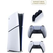 Sony Playstation 5 Slim Digital Edition 825 Gb Ssd Oyun Konsolu + 2. Ps5 Kol Sterling Silver + Ps5 Şarj İstasyonu (yeni Sürüm) - Beyaz