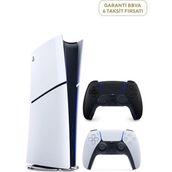 Sony Playstation 5 Slim Dijital Edition 825 Gb Ssd Oyun Konsolu + 2. Ps5 Kol Siyah (yeni Sürüm) - Beyaz
