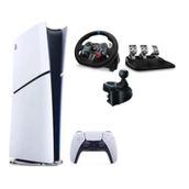 Sony PlayStation 5 Slim Dijital Edition + G29 Driving Force Yarış Direksiyonu + Shifter