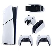 Sony PlayStation 5 Slim Dijital Edition Oyun Konsolu + 2 Dual Sense + Şarj İstasyonu + PS5 Kamera