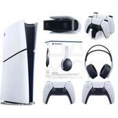 Sony PlayStation 5 Slim Dijital Edition Oyun Konsolu + 2 DualSense + Şarj İstasyonu + PS5 Kamera + 3D Kulaklık