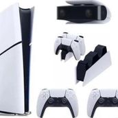 Sony Playstation 5 Slim Dijital Edition+2 Dualsense+Şarj İstasyonu+PS5 Kamera Oyun Konsolu