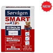 Sorvagen Smart Kids Sitikolin DHA Omega-3 B12 2x60 Kapsül