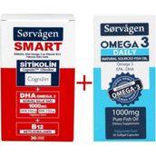 Sorvagen Smart Sitikolin 30 Kapsül + Sorvagen Omega 3 Daily 50 Kapsül