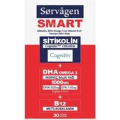 Sorvagen Smart Sitikolin Cognizin DHA Omega 3 B12 30 Kapsül Balık Yağı