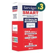 Sorvagen Smart Sitikolin DHA Omega 3 B12 3x30 Kapsül Balık Yağı