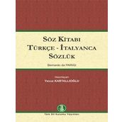 Söz Kitabı Türkçe - İtalyanca Sözlük Türk Dil Kurumu