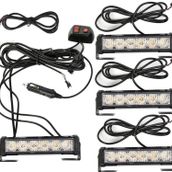 Space LAPA196 Power LED 4'lü Sarı Beyaz 12-24 V Çakar Lamba