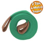 Spanzet Sapan Polyester Saglam Yuk Kaldirma Yesil Renk 2 Ton 4 Metre Tasima Indirme Halat