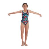 Speedo 8-12377G810 Leaderback Allover Kız Çocuk Yüzücü Mayo