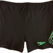 Speedo Erkek mayo Sports logo duvar askı Aquashorts, 8 – 09530 A500 140 Siyah
