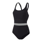 Speedo Kadın Shaping Lunia Glow Boş Zaman Mayo Tek Parça Mayo (1'li paket), Siyah, 36