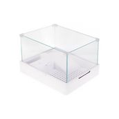 Sptrns Sobo Cam Kaplumbağa Bahçesi Filtre-Lambalı 40X29X25 - Beyaz