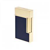 St Dupont C16457 Line 2 Blue Laquer Yellow Gold Çakmak