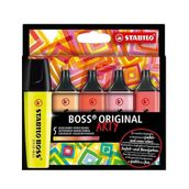 Stabilo Boss 70/5-02-1-20 Sıcak Renkler 5'li Fosforlu Kalem Seti