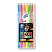 Staedtler Triplus Color Üçgen Neon 6'lı Keçeli Kalem