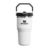 Stanley The Iceflow Flip Straw Beyaz Siyah 0.60 lt Pipetli Termos Bardak