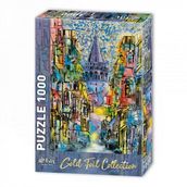 Star 1000 Parça Galata Kulesi Puzzle Altın Varaklı Puzzle