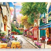 Star 1000 Parça Pariste Bir Küçük Sokak Puzzle