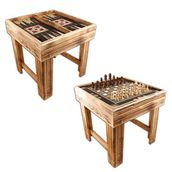 Star 1050132 Ayaklı Sedef Tavla-Satranç Seti