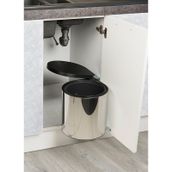 Starax S-2253-SS Otomatik Kapaklı Krom Paslanmaz Çöp Kovası
