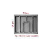 Starax S-2287 54x49 cm Çekmece İçi Plastik Kaşıklık
